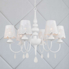Żyrandol LAMPA wisząca FABRIZIA 310415 Il mio metalowa OPRAWA prowansalski zwis na łańcuchu z kryształkami biały