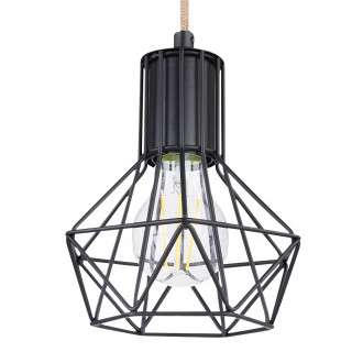 LAMPA wisząca PRISKA 54017-4H Globo belka OPRAWA skandynawska ZWIS liny brązowe czarne