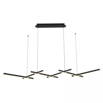 Designerska lampa wisząca 1948 LED 98W 3000K belki podłużne czarny