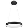 LAMPA wisząca GIULIA 5304-840RP-BK-3 Italux metalowa OPRAWA okrągła LED 40W 3000K zwis pierścień ring czarny