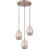 LAMPA wisząca HARLEY MDM-3480/3A GD Italux geometryczna OPRAWA metalowa KASKADA zwis szampański