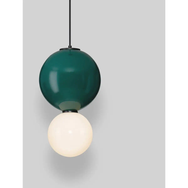Jadalniana lampa wisząca JORELIA LE45249 LED 7W 3000K kula zielona biała