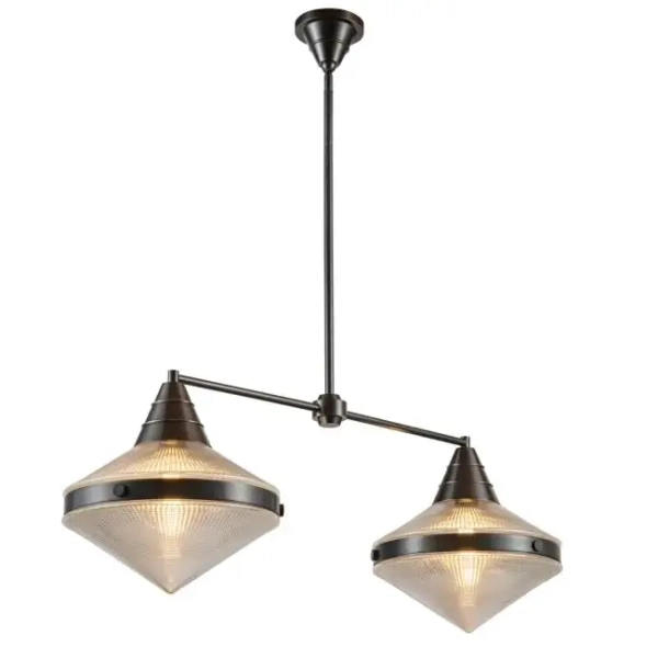 Modernistyczna lampa wisząca Willard QN-WILLARD-LP2-UBZ-PG szary