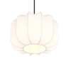 Materiałowa lampa wisząca MADELINE R31971001 do salonu czarny biały