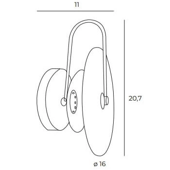 Ścienna lampa natynkowa Retro W0329 Maxlight LED 3W do pokoju biała czarna