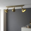 Potrójna lampa sufitowa Wyatt 96801 metalowa regulowana mosiądz