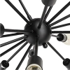 Lampa wisząca Retro LWS-18XE27 Abigali industrialna do salonu czarna