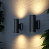 Zewnętrzna lampa Bowery O574WL-02B IP54 natynkowa czarna