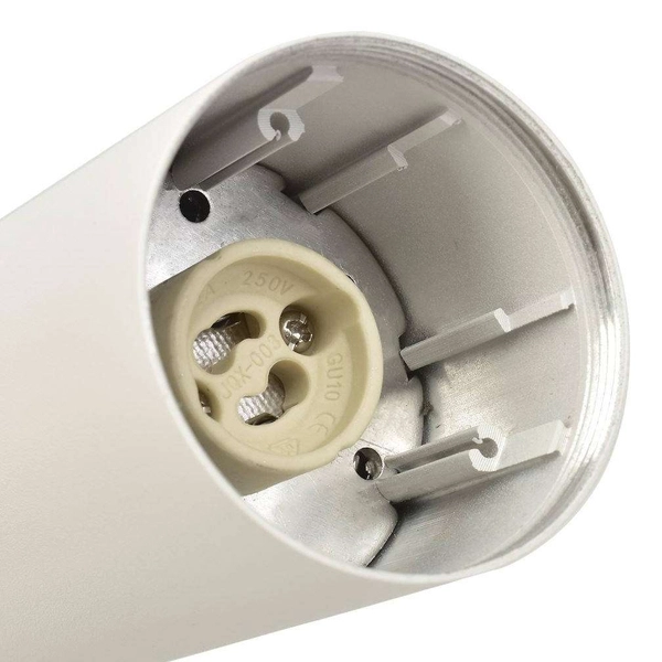 Spot LAMPA sufitowa MICA ML6087 + ML6093 Milagro metalowa OPRAWA tuba + pierścień biały chrom