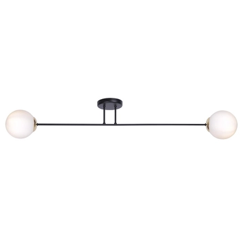 Modernistyczna lampa sufitowa ISLA K-4913 Kaja 2-punktowa biała czarna