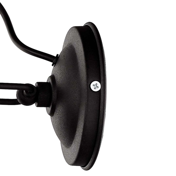 Kinkiet LAMPA ścienna NAUTILIUS 20482102 Kaspa metalowa OPRAWA regulowany reflektorek loft czarny