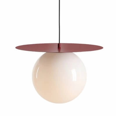 Lampa wisząca molekułowa Loop 1125G15_L Aldex bańki szklana czerwona