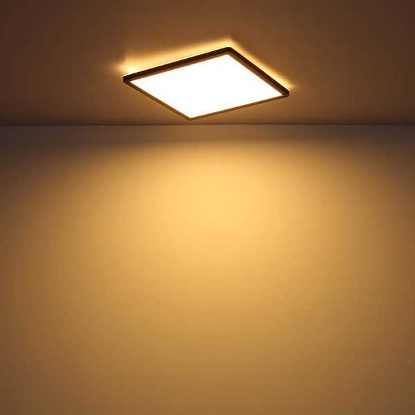 LAMPA sufitowa SAPANA 41563-18B Globo kwadratowa LED 18W 3000K do łazienki IP44 czarna