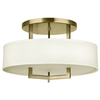Sufitowa lampa do salonu Hampton HK-HAMPTON-SF-BB okrągła mosiądz