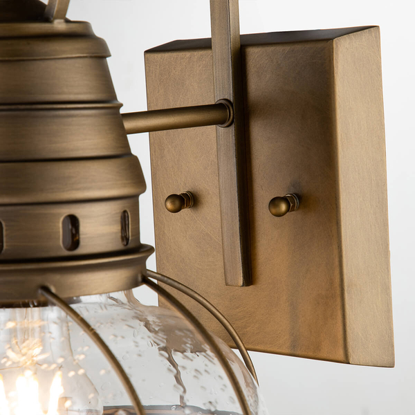 Lampa elewacyjna latarnia Bridge Point KL-BRIDGEPOINT-M-NBR IP44 mosiądz