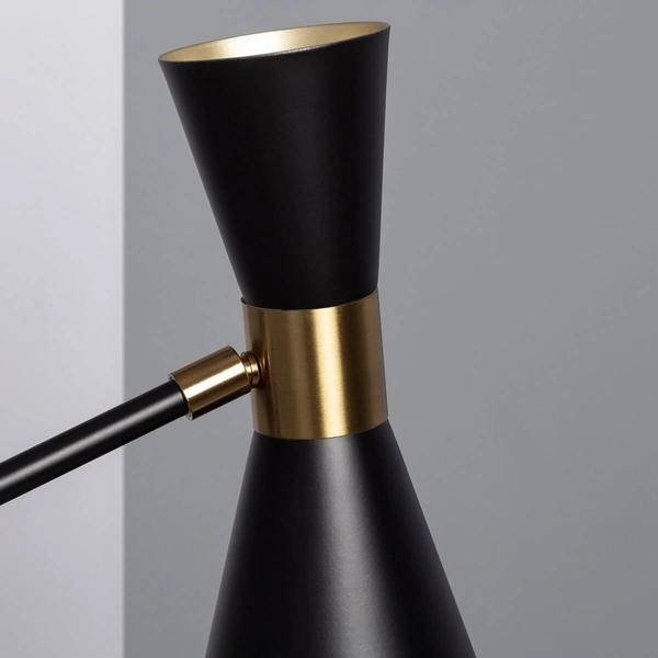 Regulowana lampka biurkowa Salvatore ABR-SLSAE27 Abruzzo czarny złoty