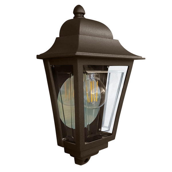 Elewacyjna lampa ogrodowa DECO-LANE7-BRONZE Elstead lampion IP44 brązowy