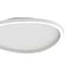 Ściemnialna sufitowa lampa 23206 LED 29W 3000K owalny biały