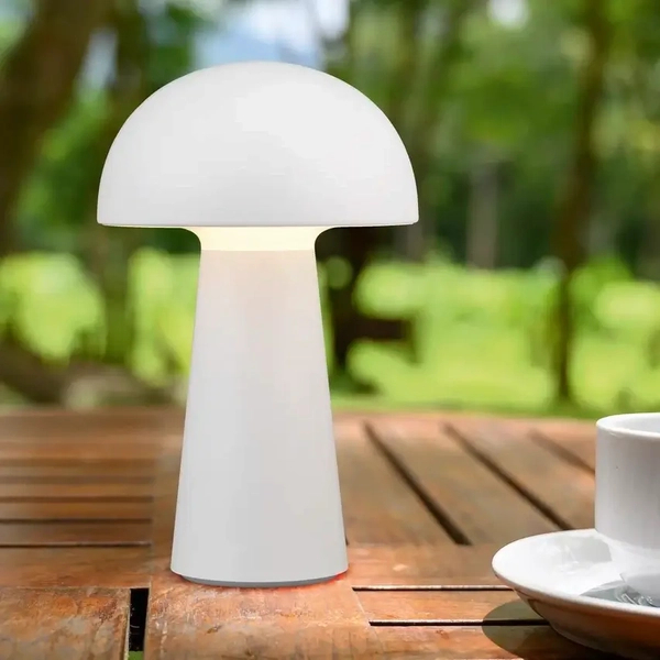 Nocna lampka sypialniana Lennon R52176101 LED 2W 3000K IP44 grzyb biała