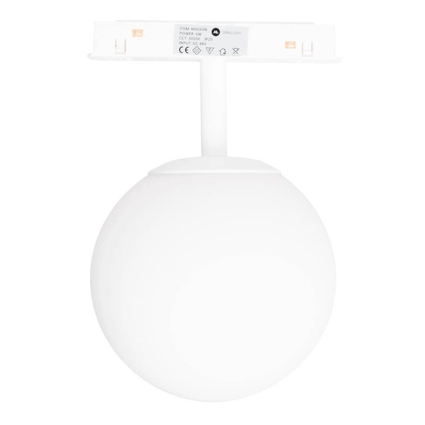 Magnetyczna lampa do szyny MAGNETIC M0044N Maxlight LED 6W 3000K kulista biały
