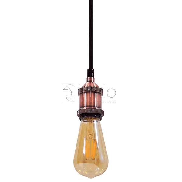 Lampa wisząca NOLA 309020 loftowa oprawka na żarówkę miedziana