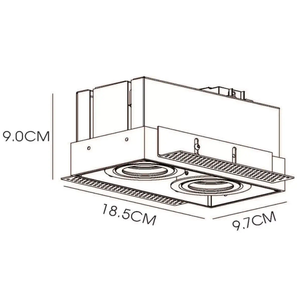 Lampa sufitowa reflektor TRIMLESS 09925/02/31 Lucide do sypialni biała