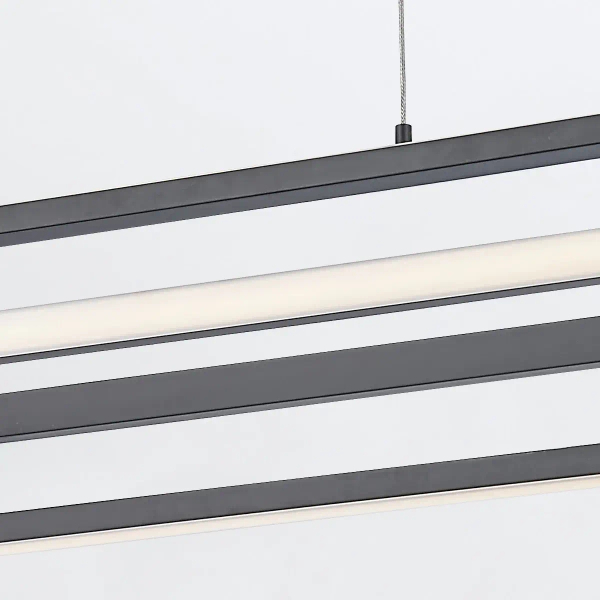 Lampa wisząca nad stół Demark QN-DEMARK-LP-BK LED 58W 3000K owalna czarny