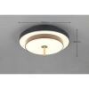 Nowoczesna sufitowa lampa Keaton 640210180 LED 34W 2300-4000K czarny