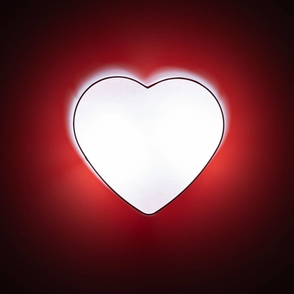 Dziecięca sufitowa lampa Heart 10777 TK Lighting serce biała czerwona