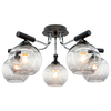 Loftowa LAMPA sufitowa 2207/5 8C BL Elem modernistyczna OPRAWA szklane kule czarne chrom
