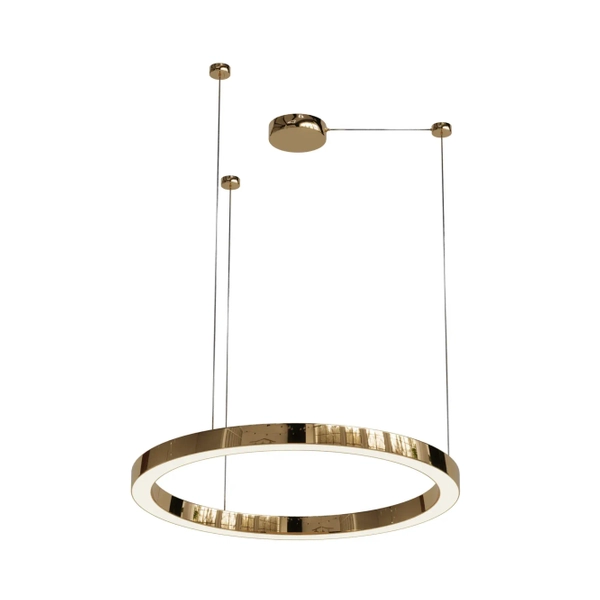 Wisząca lampa ring Aurum PL0116-90 Yaskr LED 38W 3000K okrąg złoty