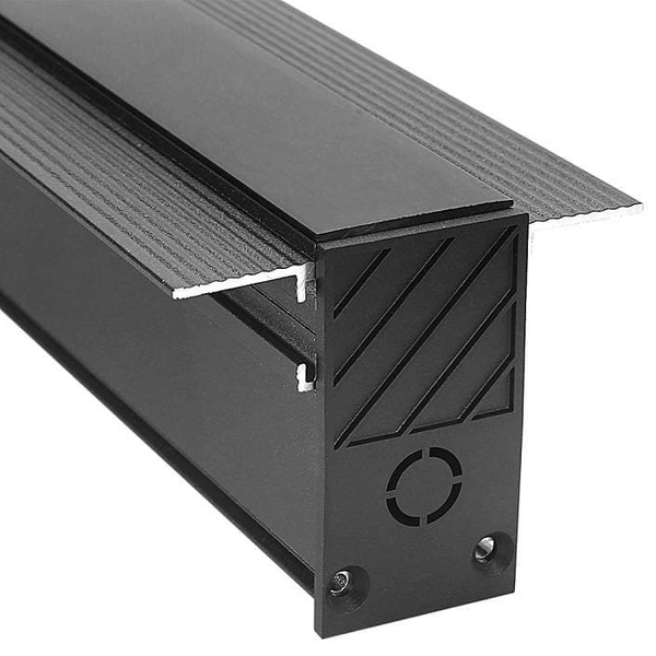 Szyna magnetyczna podtynkowa 3-fazowa 458 Domeno LED metalowa czarna