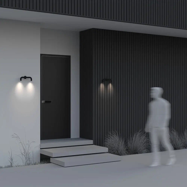 Elewacyjna lampa na taras Sleek O477WL-L4GF3K LED 4W 3000K IP65 grafit