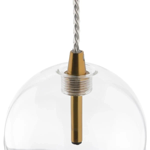 Wisząca kula lampa GLOBO GLOBO-HD80305-G4 szklana złota