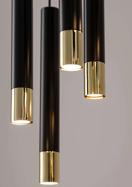 Czarna lampa wisząca Sopel Grand 33399 sople salonowe loftowe