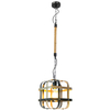 Zwisowa lampa Klatka 312471 na łańcuchu czarna złota