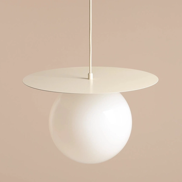 Zwisająca lampa nad stół LOOP 1125G9_L Aldex kulista kremowa