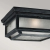 Zewnętrzna LAMPA sufitowa Shepherd FE-SHEPHERD-F Elstead FEISS kwadratowa OPRAWA szklana retro outdoor IP44 cynk przezroczysta