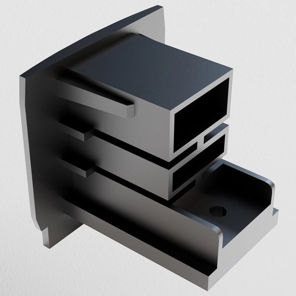 Trójfazowa zaślepka do systemu szynowego Trinity TRA005EC-31B Maytoni czarna