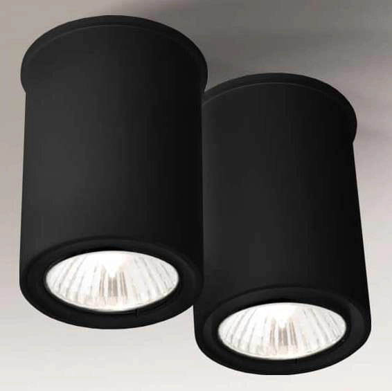 LAMPA sufitowa OSAKA 1120 Shilo natynkowa OPRAWA plafon spot tuby DOWNLIGHT czarny
