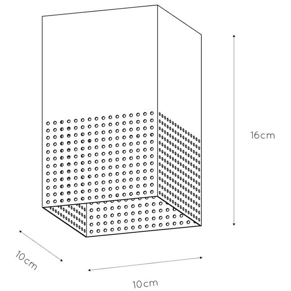 Industrialna LAMPA sufitowa RENATE 21123/01/02 Lucide loftowa OPRAWA siatka metalowa kostka czarna złota
