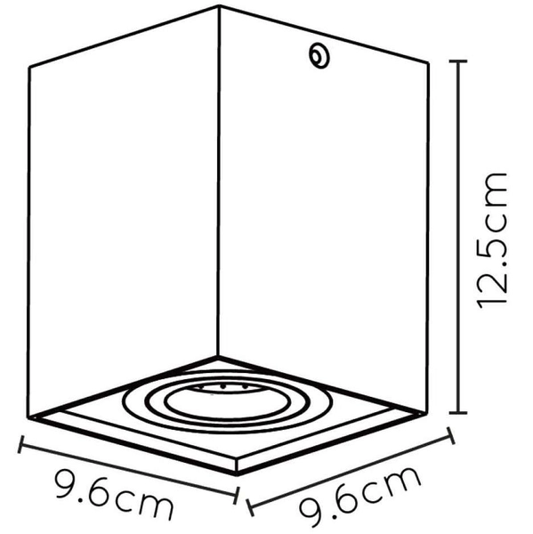 Spot lampa sufitowa TUBE 22953/01/31 regulowana kostka biała outlet