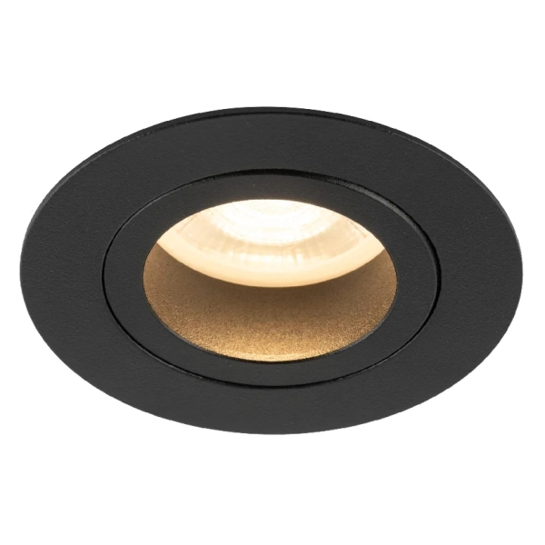 Oczko sufitowe lampa Aura 10571 okrągła regulowana czarny