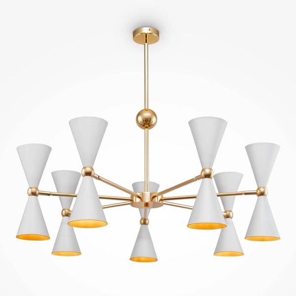 Loftowa LAMPA sufitowa VESPER MOD108PL-14WG Maytoni metalowa OPRAWA plafon industrialny biały