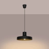 Metalowa lampa wisząca BILO czarna SL.1703 owalna 1xE27