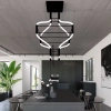 Designerska lampa sufitowa Alha 9068 Dohar LED 18W 4000K na przedpokój biały czarny
