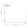 Podwieszana lampa Minima MP0095-L120 Step LED 40W 3000K listwa czarna