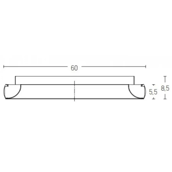 Nowoczesny plafon ledowy 2048 LED 43W 3000K okrągły ring czarny