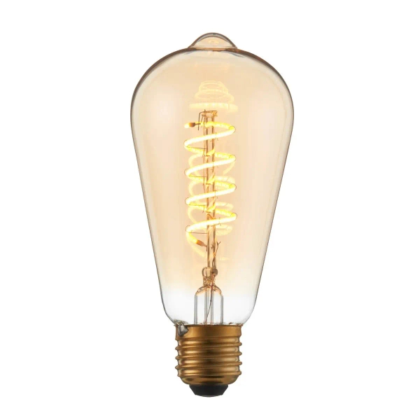 Filamentowa żarówka gruszka E27 98144 LED 4W 2200K bursztynowa