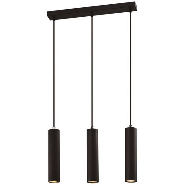 Wisząca lampa tuby Tubo 33-79091 Candellux nad wyspę czarna